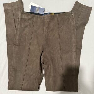 Polo Ralph Lauren Pants Women's Lamb Suede Mid-Rise Legging Skinny - M